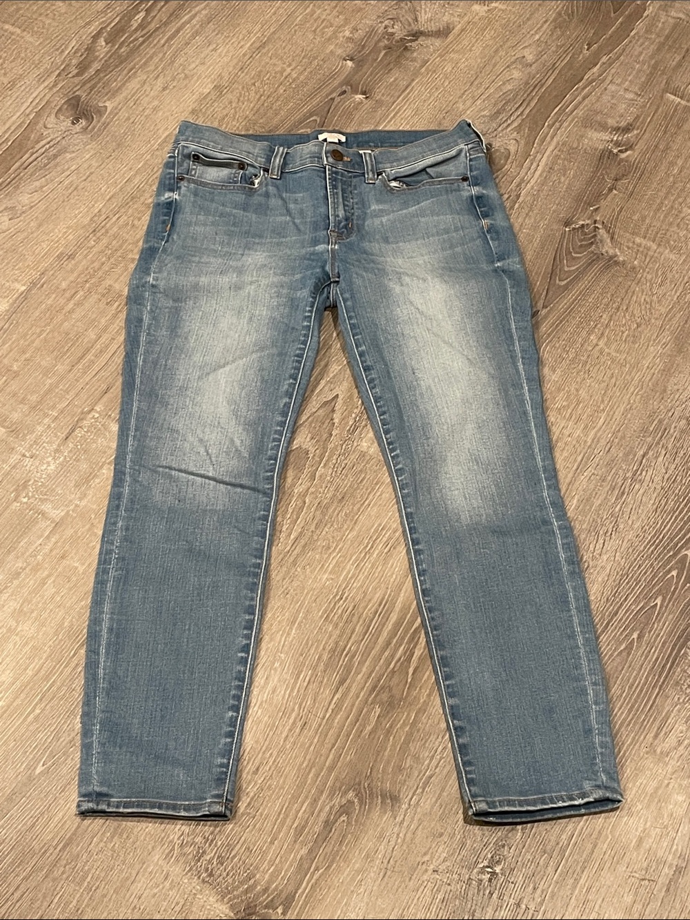 J. Crew Stretch Mid-Rise Light Blue Jeans